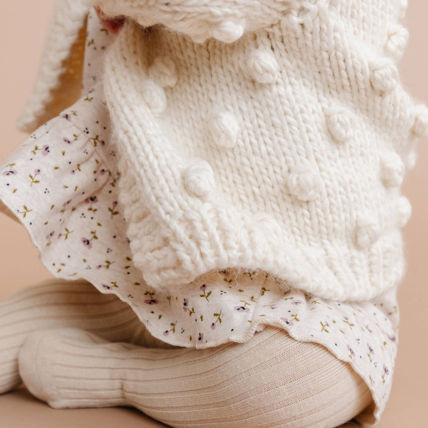 The Blueberry Hill - Popcorn Cardigan, Cream | Baby Sweater | Kids Clothing