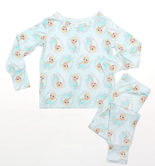 Charlie's Project Kids - Disney Frozen Elsa Ice Princess Bamboo Pajamas Set