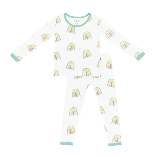 Kyte Baby - Long Sleeve Pajamas in Wasabi Rainbow