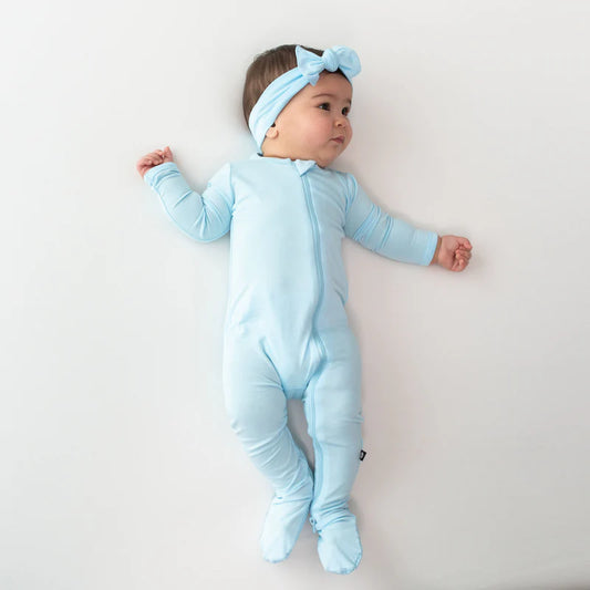 Kyte Baby - Powder Zippered Footie