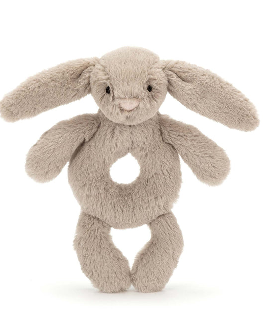 Jellycat - Bashful Beige Bunny Ring Rattle