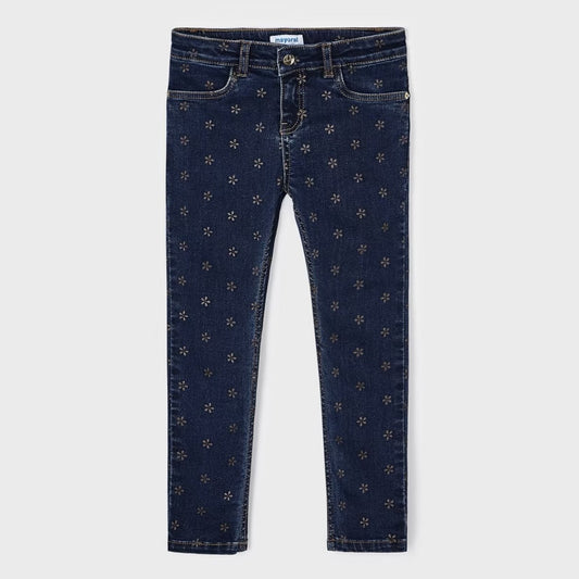 Mayoral - Flower Print Jeans