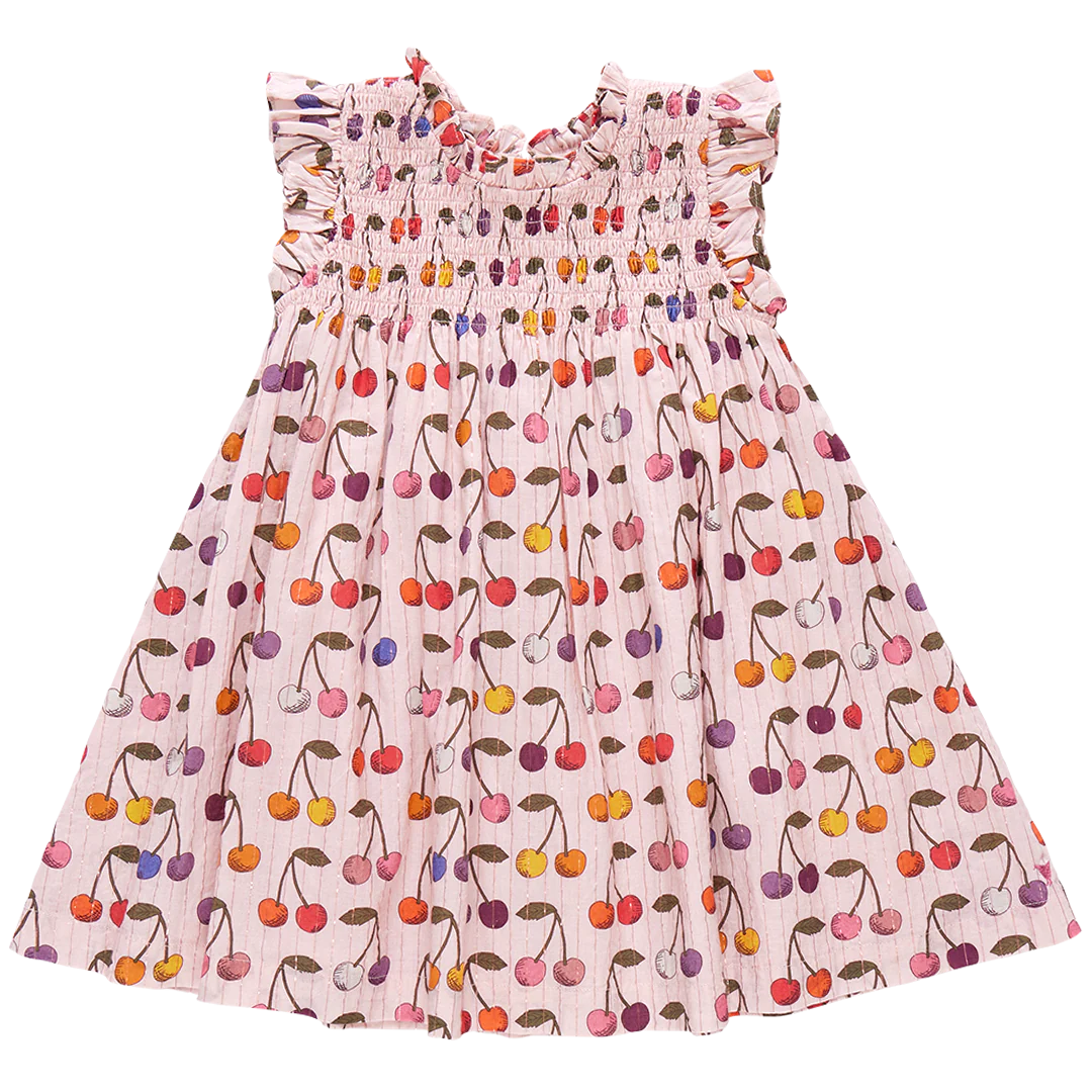 Pink Chicken - Girls Stevie Dress - Cloud Pink Cherry