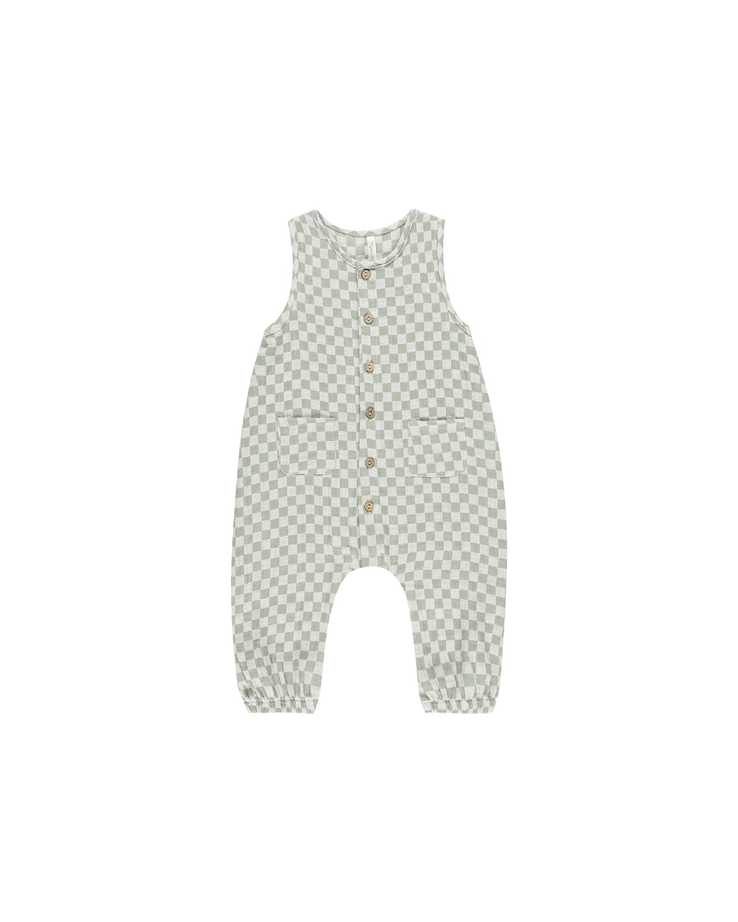 Rylee + Cru - Sage Check Woven Jumpsuit