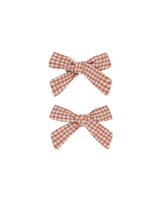 Rylee + Cru - Poppy Gingham Bow Set