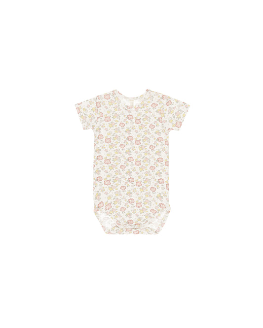 Quincy Mae - BAMBOO SHORT SLEEVE BODYSUIT || BLOOM