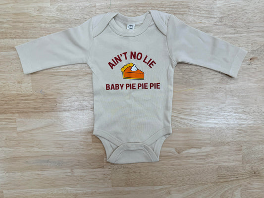 kins + noah co. - ain't no lie baby pie, pie, pie onesie & t-shirt